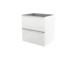 GoodHome Imandra Gloss White Wall-mounted Vanity & Basin Vanity & Basin Cabinet (W)600mm (H)600mm