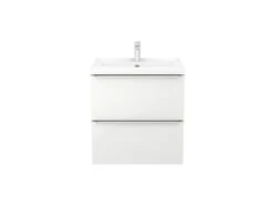GoodHome Imandra Gloss White Wall-mounted Vanity & Basin Vanity & Basin Cabinet (W)600mm (H)600mm -Trade Point Store goodhome imandra gloss white wall mounted vanity basin vanity basin cabinet w 600mm h 600mm3663602932789 03bq