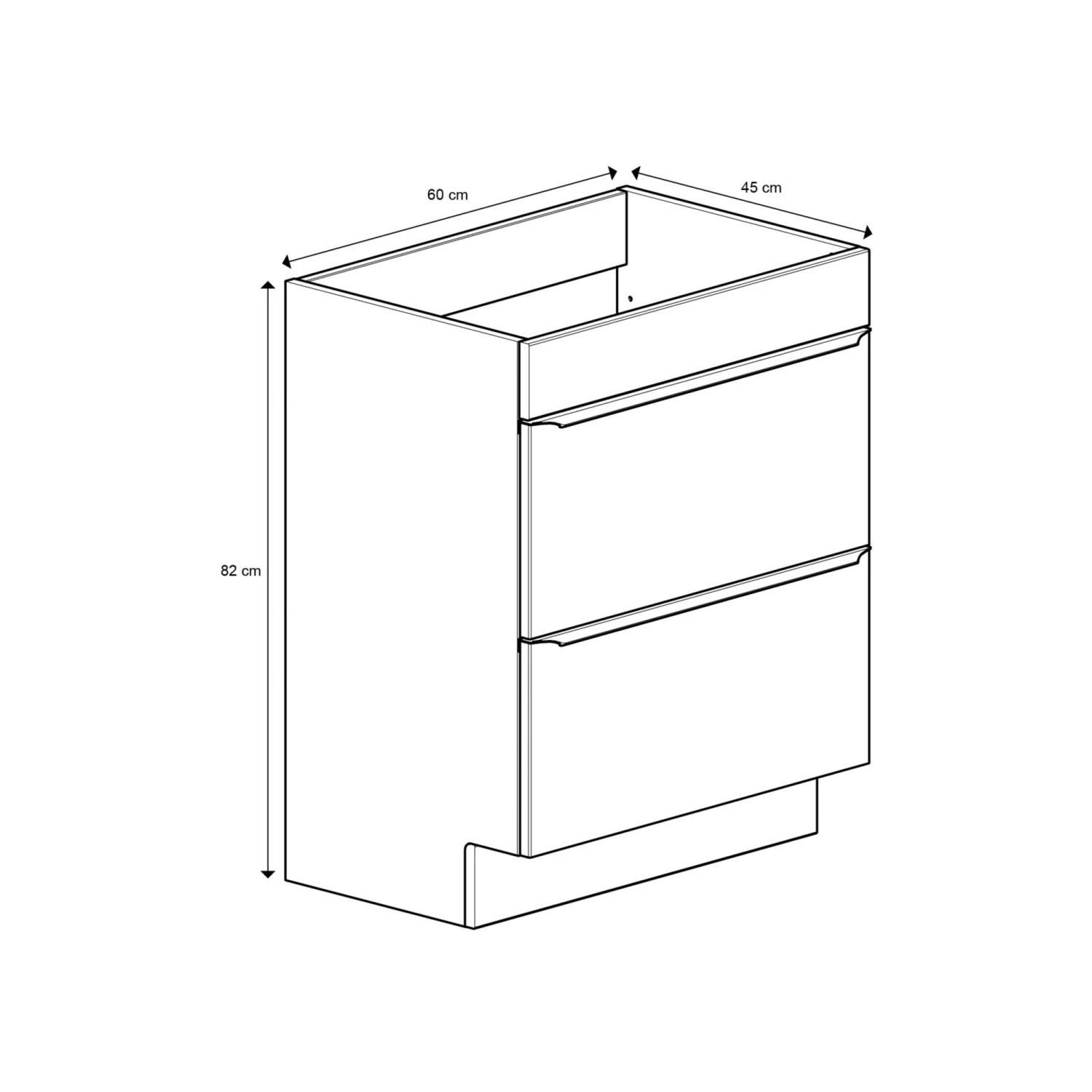 GoodHome Imandra & Lana White Freestanding Vanity Unit & Basin Set (W)604mm 4 GoodHome Imandra & Lana White Freestanding Vanity Unit & Basin Set (W)604mm - Image 4
