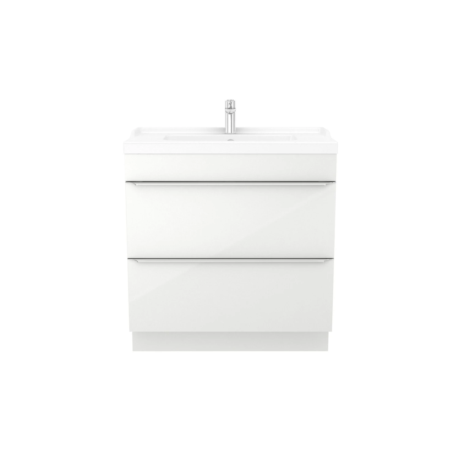 GoodHome Imandra & Lana White Freestanding Vanity Unit & Basin Set (W)804mm 3 GoodHome Imandra & Lana White Freestanding Vanity Unit & Basin Set (W)804mm - Image 3