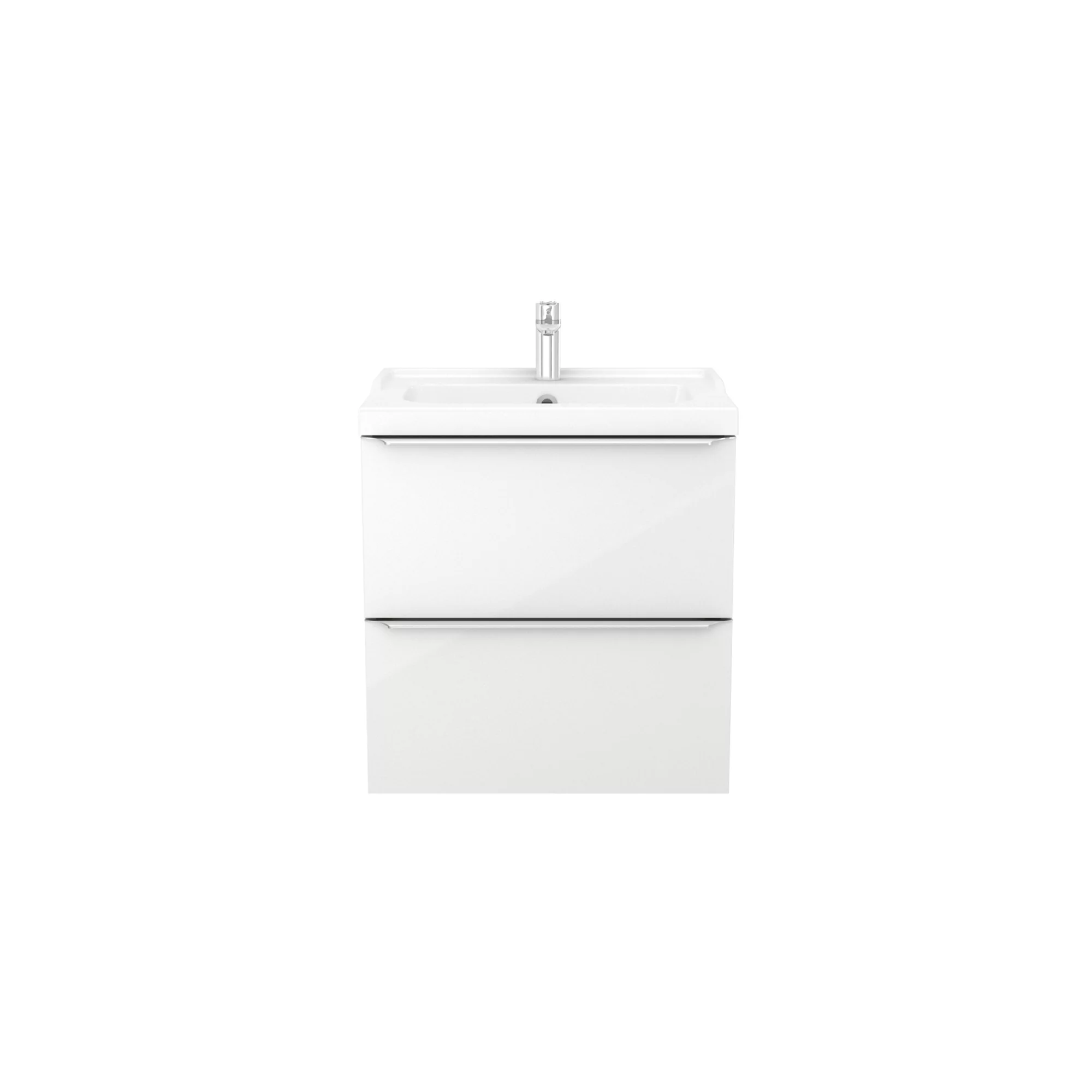 GoodHome Imandra & Lana White Wall-mounted Vanity Unit & Basin Set (W)604mm 4 GoodHome Imandra & Lana White Wall-mounted Vanity Unit & Basin Set (W)604mm - Image 4