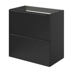 GoodHome Imandra Matt Black Slimline Cabinet (W)600mm