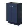 GoodHome Imandra Matt Blue Freestanding Bathroom Cabinet (W)500mm (H)820mm