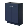 GoodHome Imandra Matt Blue Freestanding Bathroom Cabinet (W)600mm (H)820mm