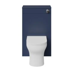GoodHome Imandra Matt Blue Freestanding Toilet Cabinet (W)500mm (H)840mm -Trade Point Store goodhome imandra matt blue freestanding toilet cabinet w 500mm h 840mm5059340394077 22c