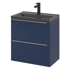 GoodHome Imandra Matt Blue Slimline Cabinet (W)600mm -Trade Point Store goodhome imandra matt blue slimline cabinet w 600mm5059340393599 25c