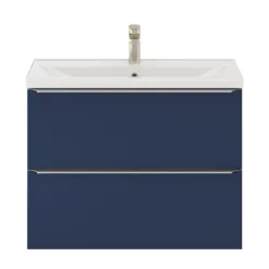 GoodHome Imandra Matt Blue Slimline Cabinet (W)800mm -Trade Point Store goodhome imandra matt blue slimline cabinet w 800mm5059340393506 21c
