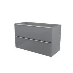 GoodHome Imandra & Mila Grey Wall-mounted Vanity Unit & Basin Set (W)1004mm -Trade Point Store goodhome imandra mila grey wall mounted vanity unit basin set w 1004mm3663602312871 05c bq