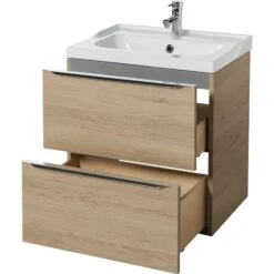 GoodHome Imandra & Mila Oak Effect Freestanding Vanity Unit & Basin Set (W)604mm 10 GoodHome Imandra & Mila Oak Effect Freestanding Vanity Unit & Basin Set (W)604mm -Trade Point Store goodhome imandra mila oak effect freestanding vanity unit basin set w 604mm3663602313212 03c bq