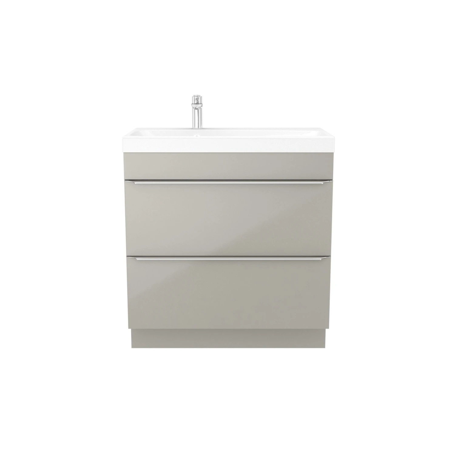 GoodHome Imandra & Mila Taupe Freestanding Vanity Unit & Basin Set (W)804mm 2 GoodHome Imandra & Mila Taupe Freestanding Vanity Unit & Basin Set (W)804mm - Image 2