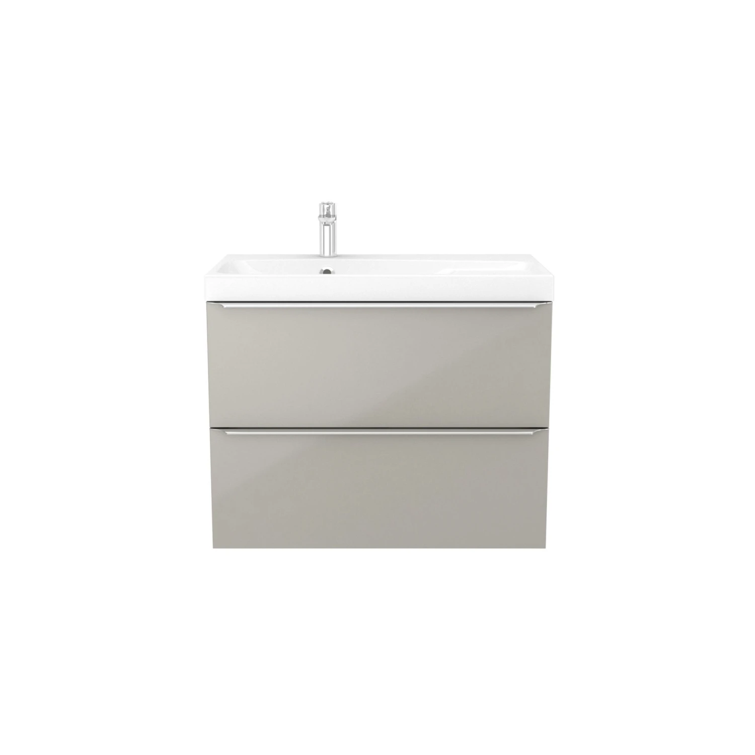 GoodHome Imandra & Mila Taupe Wall-mounted Vanity Unit & Basin Set (W)804mm 3 GoodHome Imandra & Mila Taupe Wall-mounted Vanity Unit & Basin Set (W)804mm - Image 3
