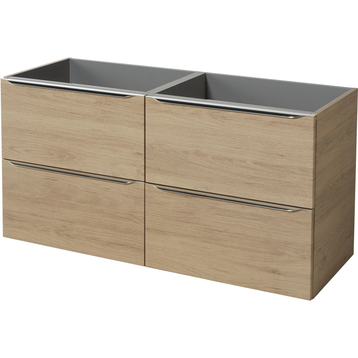 GoodHome Imandra & Nira Oak Effect Wall-mounted Vanity Unit & Basin Set (W)1204mm 2 GoodHome Imandra & Nira Oak Effect Wall-mounted Vanity Unit & Basin Set (W)1204mm - Image 2