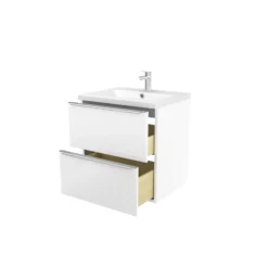 GoodHome Imandra & Nira White Wall-mounted Vanity Unit & Basin Set (W)604mm -Trade Point Store goodhome imandra nira white wall mounted vanity unit basin set w 604mm3663602313281 06c bq