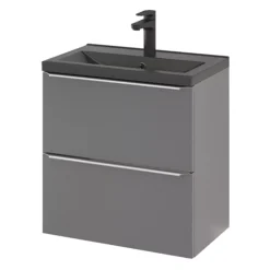 GoodHome Imandra Slimline Gloss Grey Wall-mounted Bathroom Cabinet (H)60cm (W)60cm -Trade Point Store goodhome imandra slimline gloss grey wall mounted bathroom cabinet h 60cm w 60cm5059340393070 25c