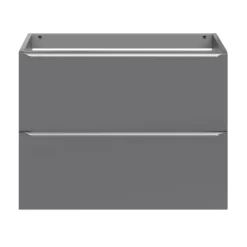 GoodHome Imandra Slimline Gloss Grey Wall-mounted Bathroom Cabinet (H)60cm (W)80cm -Trade Point Store goodhome imandra slimline gloss grey wall mounted bathroom cabinet h 60cm w 80cm5059340393087 02c