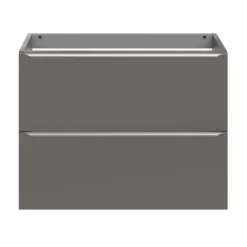 GoodHome Imandra Slimline Gloss Warm Grey Wall-mounted Bathroom Cabinet (H)60cm (W)80cm -Trade Point Store goodhome imandra slimline gloss warm grey wall mounted bathroom cabinet h 60cm w 80cm5059340393636 02c