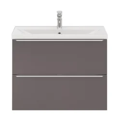 GoodHome Imandra Slimline Gloss Warm Grey Wall-mounted Bathroom Cabinet (H)60cm (W)80cm -Trade Point Store goodhome imandra slimline gloss warm grey wall mounted bathroom cabinet h 60cm w 80cm5059340393636 21c