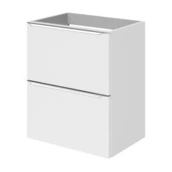 GoodHome Imandra Slimline Gloss White Wall-mounted Bathroom Cabinet (H)60cm (W)50cm