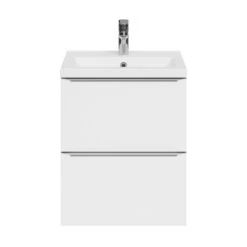 GoodHome Imandra Slimline Gloss White Wall-mounted Bathroom Cabinet (H)60cm (W)50cm -Trade Point Store goodhome imandra slimline gloss white wall mounted bathroom cabinet h 60cm w 50cm5059340392981 21c