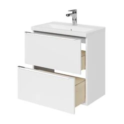GoodHome Imandra Slimline Gloss White Wall-mounted Bathroom Cabinet (H)60cm (W)60cm -Trade Point Store goodhome imandra slimline gloss white wall mounted bathroom cabinet h 60cm w 60cm5059340392998 23c