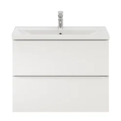 GoodHome Imandra Slimline Gloss White Wall-mounted Bathroom Cabinet (H)60cm (W)80cm -Trade Point Store goodhome imandra slimline gloss white wall mounted bathroom cabinet h 60cm w 80cm5059340393001 21c