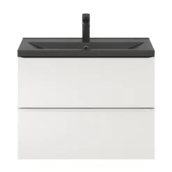 GoodHome Imandra Slimline Gloss White Wall-mounted Bathroom Cabinet (H)60cm (W)80cm -Trade Point Store goodhome imandra slimline gloss white wall mounted bathroom cabinet h 60cm w 80cm5059340393001 24c