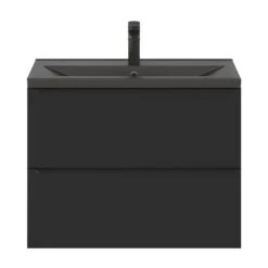 GoodHome Imandra Slimline Matt Black Wall-mounted Bathroom Cabinet (H)60cm (W)80cm -Trade Point Store goodhome imandra slimline matt black wall mounted bathroom cabinet h 60cm w 80cm5059340393179 24c