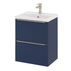 GoodHome Imandra Slimline Matt Blue Wall-mounted Bathroom Cabinet (H)60cm (W)50cm -Trade Point Store goodhome imandra slimline matt blue wall mounted bathroom cabinet h 60cm w 50cm5059340393490 22c