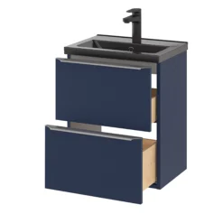 GoodHome Imandra Slimline Matt Blue Wall-mounted Bathroom Cabinet (H)60cm (W)50cm -Trade Point Store goodhome imandra slimline matt blue wall mounted bathroom cabinet h 60cm w 50cm5059340393490 26c