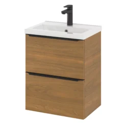 GoodHome Imandra Slimline Walnut Effect Wall-mounted Bathroom Cabinet (H)60cm (W)50cm -Trade Point Store goodhome imandra slimline walnut effect wall mounted bathroom cabinet h 60cm w 50cm5059340393322 22c