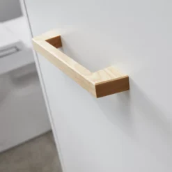 GoodHome LADOGA Matt WHITE Double Wall-mounted Bathroom Cabinet (H)81cm (W)6cm -Trade Point Store goodhome ladoga matt white double wall mounted bathroom cabinet h 81cm w 6cm3663602527268 06bq