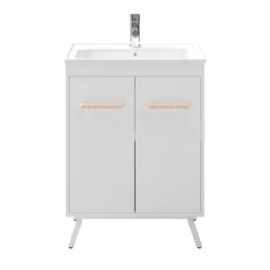 GoodHome LADOGA Matt WHITE Double Wall-mounted Bathroom Cabinet (H)81cm (W)6cm -Trade Point Store goodhome ladoga matt white double wall mounted bathroom cabinet h 81cm w 6cm3663602527268 25c