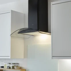 GoodHome Nashi White Glass Effect Glass Splashback, (H)800mm (W)600mm (T)5mm -Trade Point Store goodhome nashi white glass effect glass splashback h 800mm w 600mm t 5mm3663602636809 02i bq