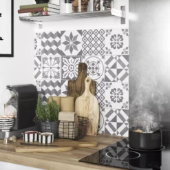 GoodHome Nepeta Grey Patchwork Cement Effect Paper & Resin Back Panel, (H)600mm (W)1800mm (T)3mm -Trade Point Store goodhome nepeta grey patchwork cement effect paper resin back panel h 600mm w 1800mm t 3mm3663602636359 21i