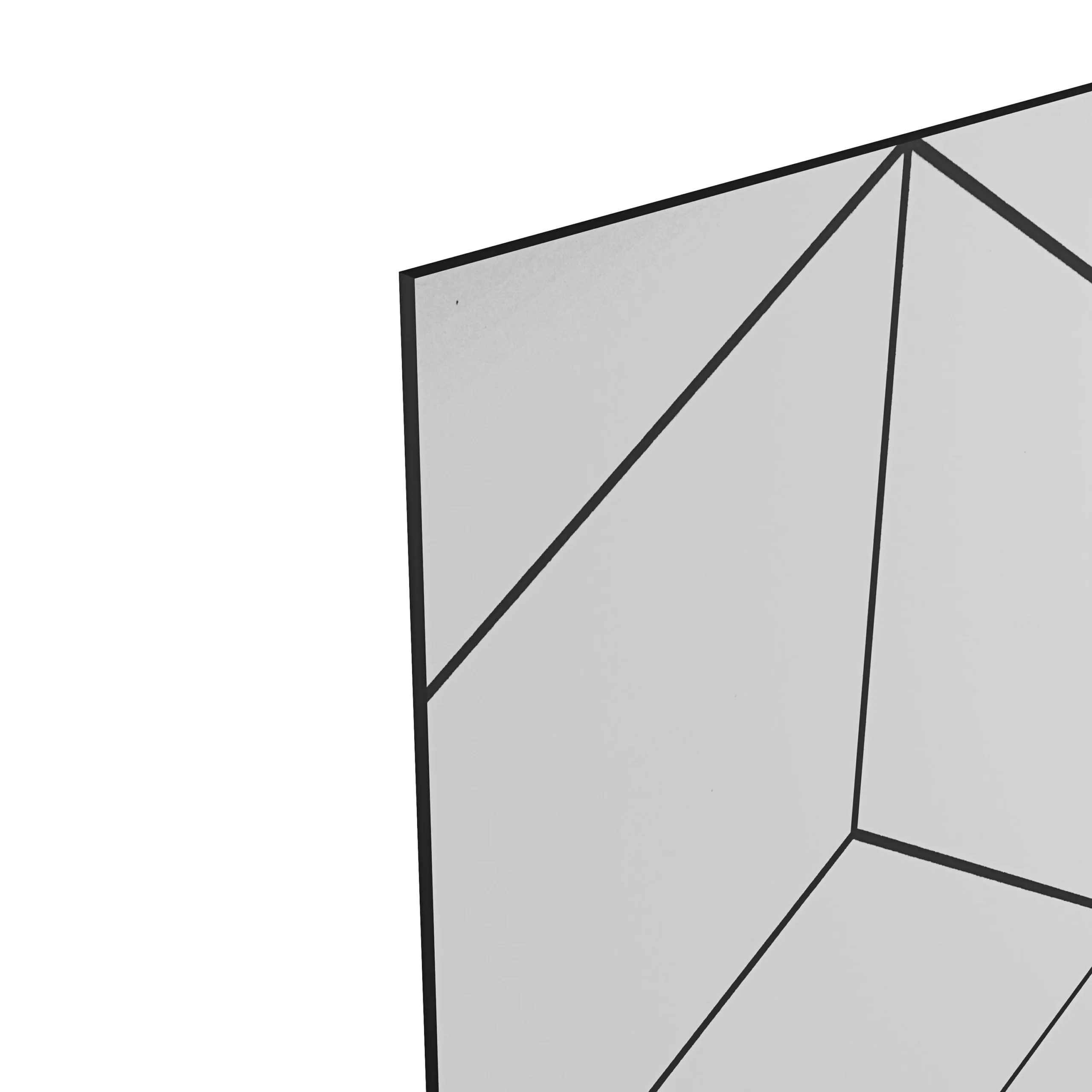 GoodHome Nepeta White Geometric / Smooth Paper & Resin Back Panel, (H)6000mm (W)18000mm (T)3mm 4 GoodHome Nepeta White Geometric / Smooth Paper & Resin Back Panel, (H)6000mm (W)18000mm (T)3mm - Image 4