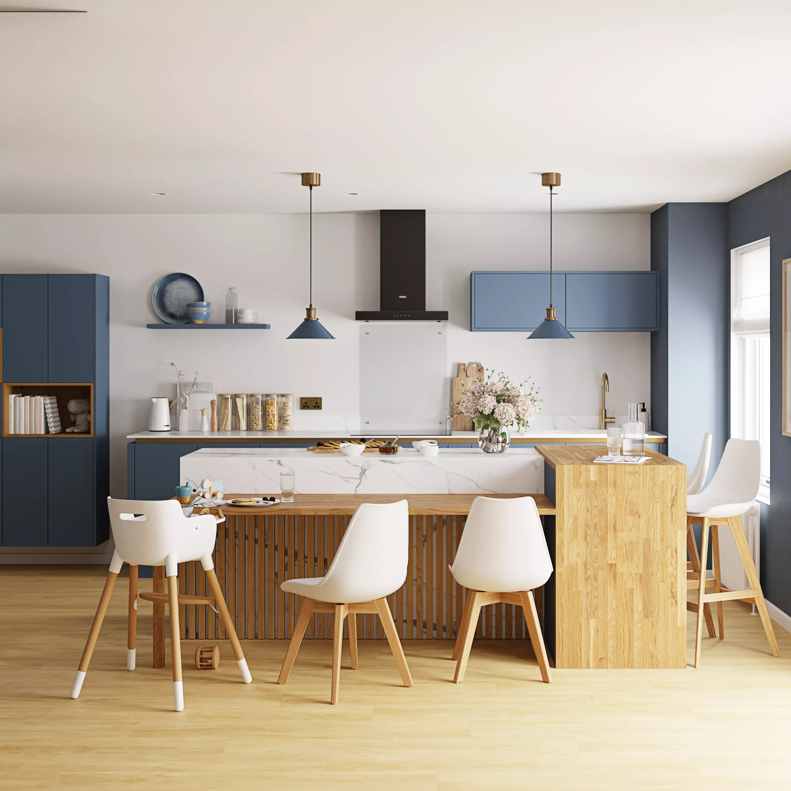 GoodHome Nepeta White Marble Effect Paper & Resin Upstand (L)3000mm 3 GoodHome Nepeta White Marble Effect Paper & Resin Upstand (L)3000mm - Image 3