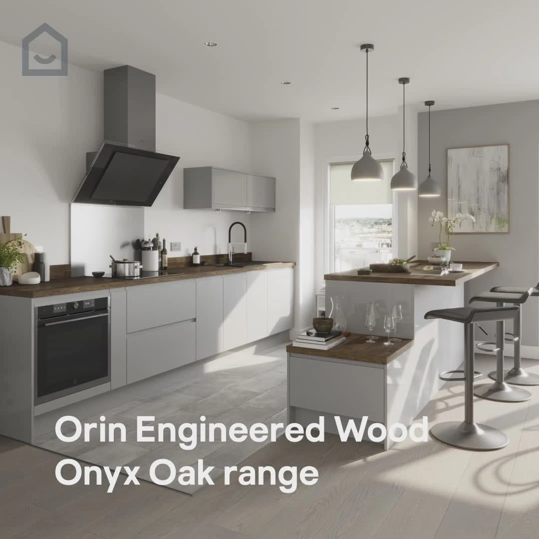 GoodHome Orin Onyx Solid Oak Upstand (L)3000mm 2 GoodHome Orin Onyx Solid Oak Upstand (L)3000mm - Image 2