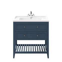 GoodHome Perma Satin Blue Bathroom Vanity Unit (H)80.6cm (W)80cm -Trade Point Store goodhome perma satin blue bathroom vanity unit h 80 6cm w 80cm5059340018652 21c