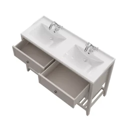 GoodHome Perma Satin Grey Bathroom Vanity Unit (H)80.6cm (W)120cm -Trade Point Store goodhome perma satin grey bathroom vanity unit h 80 6cm w 120cm5059340018225 36c