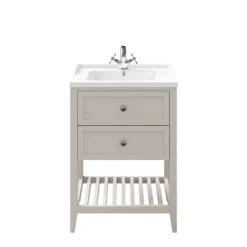 GoodHome Perma Satin Grey Bathroom Vanity Unit (H)80.6cm (W)60cm -Trade Point Store goodhome perma satin grey bathroom vanity unit h 80 6cm w 60cm5059340018195 21c