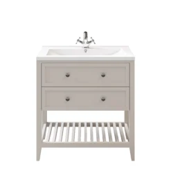 GoodHome Perma Satin Grey Bathroom Vanity Unit (H)80.6cm (W)80cm -Trade Point Store goodhome perma satin grey bathroom vanity unit h 80 6cm w 80cm5059340018201 24c