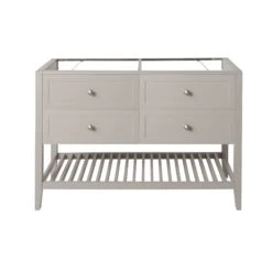 GoodHome Perma Satin Grey Vanity Unit (H)80.6cm (W)120cm -Trade Point Store goodhome perma satin grey vanity unit h 80 6cm w 120cm5059340018225 02c