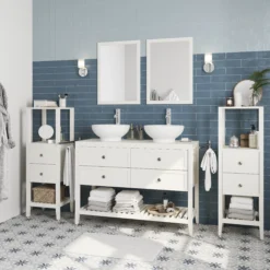 GoodHome Perma Satin White Bathroom Vanity Unit (H)80.6cm (W)120cm -Trade Point Store goodhome perma satin white bathroom vanity unit h 80 6cm w 120cm5059340018126 02i