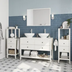 GoodHome Perma Satin White Bathroom Vanity Unit (H)80.6cm (W)120cm -Trade Point Store goodhome perma satin white bathroom vanity unit h 80 6cm w 120cm5059340018126 03i