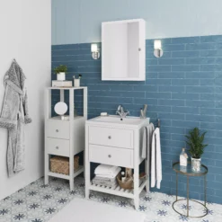 GoodHome Perma Satin White Bathroom Vanity Unit (H)80.6cm (W)60cm -Trade Point Store goodhome perma satin white bathroom vanity unit h 80 6cm w 60cm5059340018096 02i