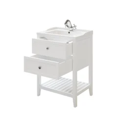 GoodHome Perma Satin White Bathroom Vanity Unit (H)80.6cm (W)60cm -Trade Point Store goodhome perma satin white bathroom vanity unit h 80 6cm w 60cm5059340018096 23c