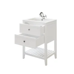 GoodHome Perma Satin White Bathroom Vanity Unit (H)80.6cm (W)60cm -Trade Point Store goodhome perma satin white bathroom vanity unit h 80 6cm w 60cm5059340018096 26c