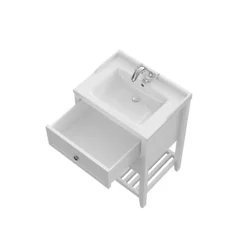 GoodHome Perma Satin White Bathroom Vanity Unit (H)80.6cm (W)60cm -Trade Point Store goodhome perma satin white bathroom vanity unit h 80 6cm w 60cm5059340018096 36c