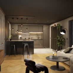 GoodHome Stevia Gloss Anthracite Slab Drawer Front, Bridging Door & Bi Fold Door, (W)600mm (H)356mm (T)18mm -Trade Point Store goodhome stevia gloss anthracite slab drawer front bridging door bi fold door w 600mm h 356mm t 18mm3663602648789 08i