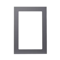 GoodHome Stevia Gloss Anthracite Slab Glazed Cabinet Door (W)500mm (H)715mm (T)18mm